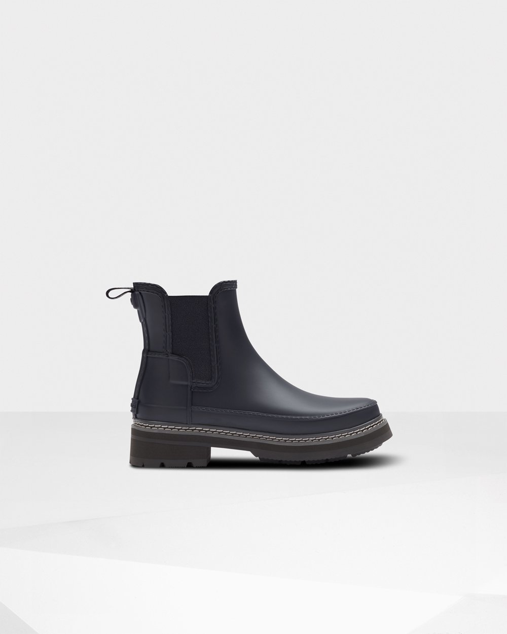 Chelsea Boots Dam - Hunter Refined Stitch Detail - Marinblå - 268437-QUG